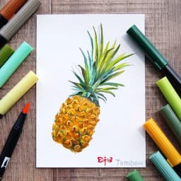1pc TOMBOW AB-T Japan 96 Colors Art Brush Pen Double Heads Marker Profession Water Marker Pen Painting Kawaii Stationery