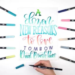 1pc TOMBOW AB-T Japan 96 Colors Art Brush Pen Double Heads Marker Profession Water Marker Pen Painting Kawaii Stationery