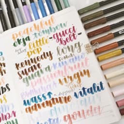 1pc TOMBOW AB-T Japan 96 Colors Art Brush Pen Double Heads Marker Profession Water Marker Pen Painting Kawaii Stationery