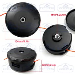 M10*1.25 Trimmer Head Easily Install Rotate Line for Brush Cutter Head Universal Brushhead