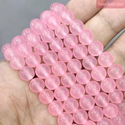 Natural Stone Beads Pink Jasper Jades Round Spacer Beads DIY Bracelet Necklace for Jewelry Making 15" Strand 4 6 8 10 12 14MM