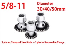 SUBRILLI mini Diamond Saw BIade With RemovabIe FIange M14 5/8-11 Engraving Cutting Disc Carving Concrete Granite Sandstone