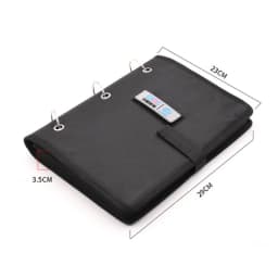 Embroidery Patch Collection Display Book with Detachable Metal Buckle PVC Armband Finishing Storage Hanging Bag for Posters