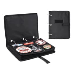 Embroidery Patch Collection Display Book with Detachable Metal Buckle PVC Armband Finishing Storage Hanging Bag for Posters