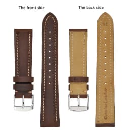 BISONSTRAP Geniune Leather Watch Strap 14mm 17mm 18mm 19mm 20mm 21mm 22mm 23mm 24mm Replacement Bracelet for Men Women Watchband