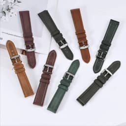 BISONSTRAP Geniune Leather Watch Strap 14mm 17mm 18mm 19mm 20mm 21mm 22mm 23mm 24mm Replacement Bracelet for Men Women Watchband
