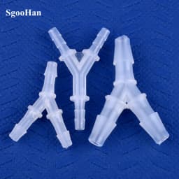 5~200pcs 2.4~12.7mm PP Y-Style Tee Connectors Aquarium Tank Air Pump Aerator Hose Pagoda Joints Irrigation Water Pipe Fittings