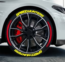 Car Tire Decals Car Tuning Universal 3D Permanent PVC Joined Tire Decor Stickers SPEEDHUNTERS Label Letters for 4 Tires