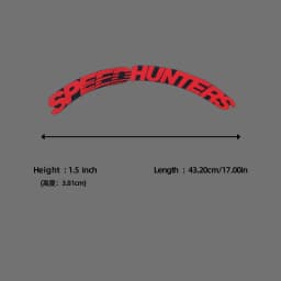 Car Tire Decals Car Tuning Universal 3D Permanent PVC Joined Tire Decor Stickers SPEEDHUNTERS Label Letters for 4 Tires