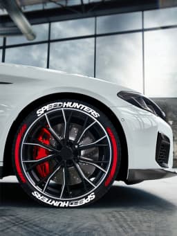 Car Tire Decals Car Tuning Universal 3D Permanent PVC Joined Tire Decor Stickers SPEEDHUNTERS Label Letters for 4 Tires