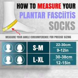 1Pair Ankle Support Sleeve for Women Men, Open Toe Compression Socks Night Splints for Plantar Fasciitis Tendonitis Foot Support