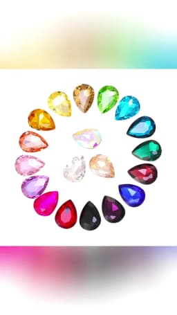 Glass Crystal 10x14 13x18 Nice Colors Waterdrop Water Drop Teardrop Shape Glue on Rhinestone Beads Handicraft Photo Frame DIY