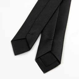 Classic Elegant Black Neck Tie for Women Man Fashion Korean Simple Clip Tie Slim Smooth Clothing Accessories