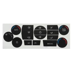 Car Button Repair Sticker A/C Button Repair Sticker Black Decals Stickers For Ford Escape Fusion