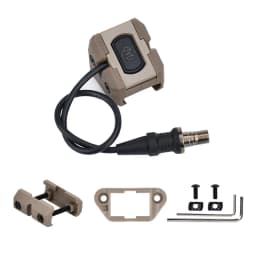 Tactical Button Remote Pressure Switch For M300 M600 WADSN Flashlight WeaponLight PEQ15 DBAL CQBL NGAL Fit Keymod Picatinny Rail