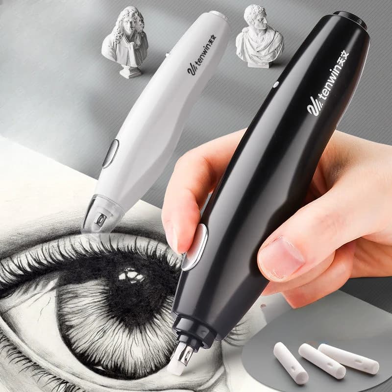 Professional Art Drawing Electric Eraser/Rubber High Light Sketch Eraser Auto Eraser USB Charged Eraser Electric Pencil Rubber