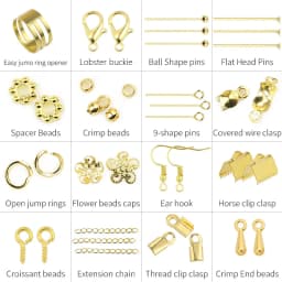 alloy stainless steel Making Material Set for Bracelet Making Supplie Earrings Jewelry Open ring lobster clasp chain Accessories