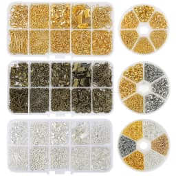 alloy stainless steel Making Material Set for Bracelet Making Supplie Earrings Jewelry Open ring lobster clasp chain Accessories