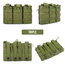 1000D Tactical Magazine Pouch Double/Triple/Quadruple Mag Pouch Airsoft Ak 5.56mm M4 Ar Rifle Hunting Accessories