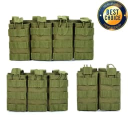 1000D Tactical Magazine Pouch Double/Triple/Quadruple Mag Pouch Airsoft Ak 5.56mm M4 Ar Rifle Hunting Accessories