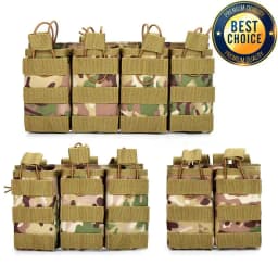 1000D Tactical Magazine Pouch Double/Triple/Quadruple Mag Pouch Airsoft Ak 5.56mm M4 Ar Rifle Hunting Accessories