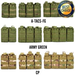 1000D Tactical Magazine Pouch Double/Triple/Quadruple Mag Pouch Airsoft Ak 5.56mm M4 Ar Rifle Hunting Accessories