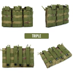 1000D Tactical Magazine Pouch Double/Triple/Quadruple Mag Pouch Airsoft Ak 5.56mm M4 Ar Rifle Hunting Accessories