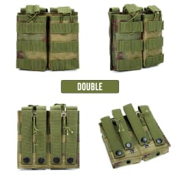 1000D Tactical Magazine Pouch Double/Triple/Quadruple Mag Pouch Airsoft Ak 5.56mm M4 Ar Rifle Hunting Accessories