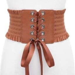 Women Fashion Stretch Belt Tassels Elastic Buckle Wide Dress Corset Waistband Women's High Waist Belt Wide Belts