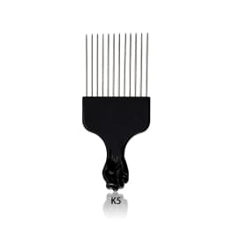 Black Metal African American Pick Comb Hair Combs Hair Comb for Hairdressing Styling Tool Salon Barber Shop Accessories 6 Style