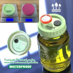 6PCS Liquid Culture Lids - Autoclavable 70mm Regular Mouth Jar Lids with Heavy Duty Injection Port for Mushroom Cultivation