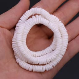 Natural Shell Loose Beads Disc Shape White Sea Shells Beads for DIY Earrings Bracelet Necklace Jewelry Accessories