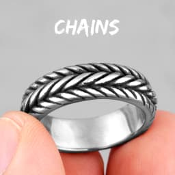 Grid Weave Stainless Steel Mens Rings Retro Industrial Style Simple for Male Boyfriend Biker Jewelry Creativity Gift Wholesale