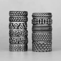 Grid Weave Stainless Steel Mens Rings Retro Industrial Style Simple for Male Boyfriend Biker Jewelry Creativity Gift Wholesale