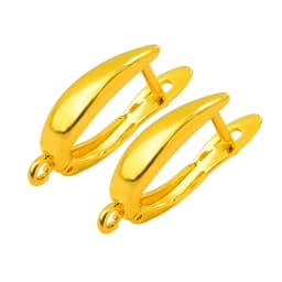 Peixin Luxury Cubic Zirconia Earrings Hook Accessories Rose Gold Brass Women's Dangle Earrings DIY Jewelry Making Charm