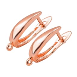 Peixin Luxury Cubic Zirconia Earrings Hook Accessories Rose Gold Brass Women's Dangle Earrings DIY Jewelry Making Charm