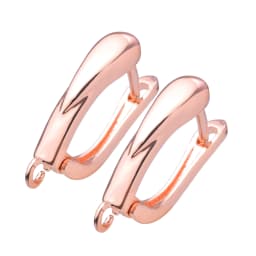 Peixin Luxury Cubic Zirconia Earrings Hook Accessories Rose Gold Brass Women's Dangle Earrings DIY Jewelry Making Charm