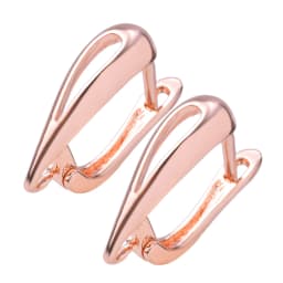 Peixin Luxury Cubic Zirconia Earrings Hook Accessories Rose Gold Brass Women's Dangle Earrings DIY Jewelry Making Charm