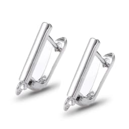 Peixin Luxury Cubic Zirconia Earrings Hook Accessories Rose Gold Brass Women's Dangle Earrings DIY Jewelry Making Charm