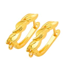 Peixin Luxury Cubic Zirconia Earrings Hook Accessories Rose Gold Brass Women's Dangle Earrings DIY Jewelry Making Charm