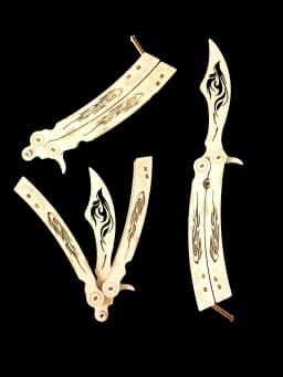 3D Wooden Puzzles Fire Phoenix Butterfly Knife Model Kits Catapult Saber 3D Stereo Diy Handmade Boys Birthday Gift,Age 14+