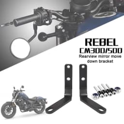 Motorcycle Handlebar Rear View Side Mirror Spotlight Bracket Accessories For Rebel CMX 500 300 for Rebel 500 300 2020 2021