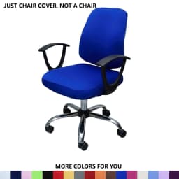 Office Chair Cover With Back Computer Game Seat Cover Solid Universal Spandex Anti-dust Elastic Armchair Slipcover