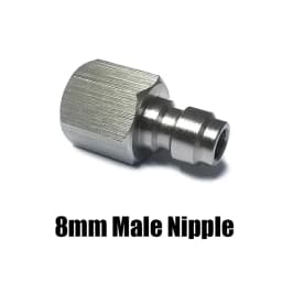 Stainless Steel 8mm Quick Disconnect Charging Hose Release Coulper Male Plug 1/8“BSPP / 1/8”NPT / M10*1.0 Threads