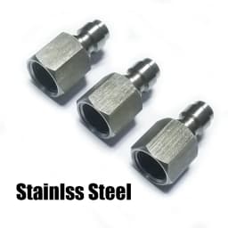 Stainless Steel 8mm Quick Disconnect Charging Hose Release Coulper Male Plug 1/8“BSPP / 1/8”NPT / M10*1.0 Threads