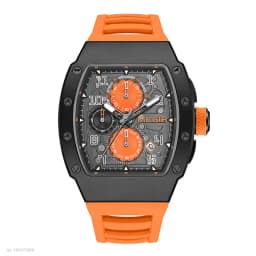 MEGIR 316 Stainless Steel Quartz Watch for Men Fashion Waterproof Luminous Chronograph Wristwatch with Auto Date Silicone Strap
