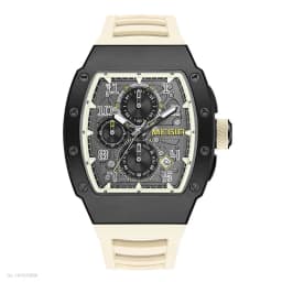 MEGIR 316 Stainless Steel Quartz Watch for Men Fashion Waterproof Luminous Chronograph Wristwatch with Auto Date Silicone Strap