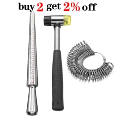 Finger Sizes Measuring Equipment Metal Stick Ring Sizer Ring Stick Enlarger Mandrel Gauge Tools For Jewelry Making Supplies