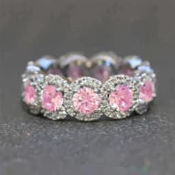 Huitan Sparkling Cubic Zirconia Promise Rings for Women Wedding Engagement Bands Silver Color New Modern Fashion Female Jewelry