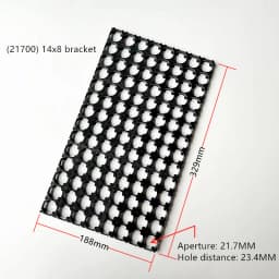 14 Strings Battery Combination Bracket 21700 Lithium Battery Fixed Combination Bracket Aperture 21.7MM